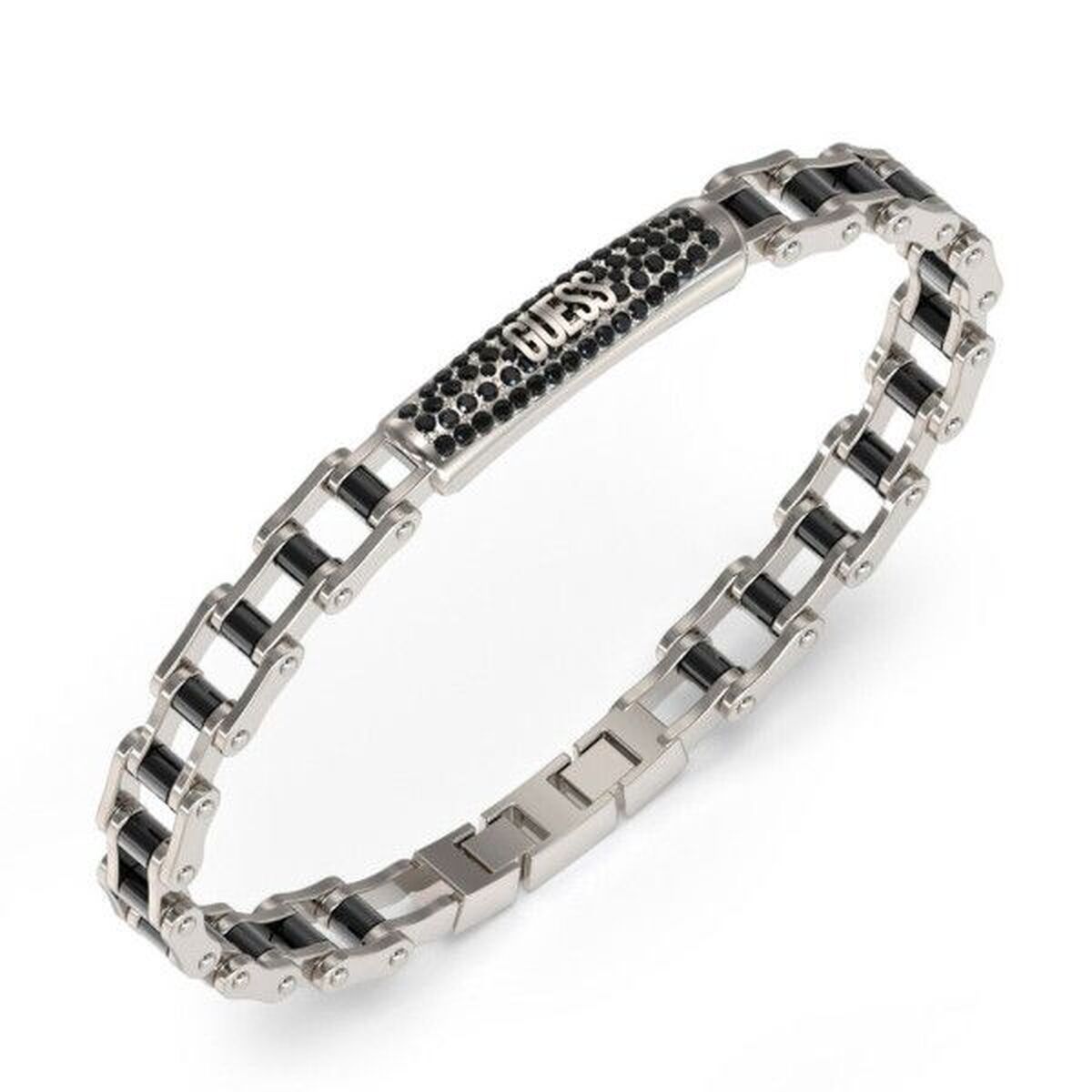 Armband Dames Guess JUMB04414JWSTGMT-U Roestvrij staal 21 cm Zilverkleurig