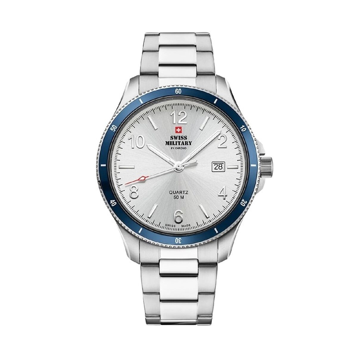 Ανδρικά Ρολόγια Swiss Military Chrono SM34096.02 Ασημί