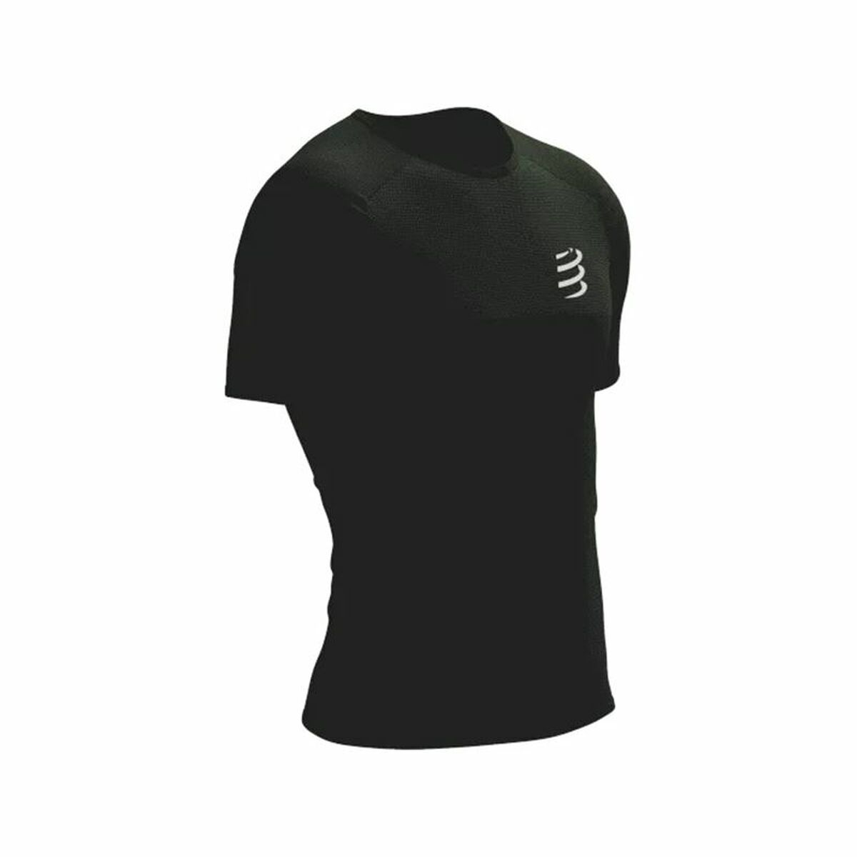 Mens Short Sleeve T-Shirt Compressport Performance Black