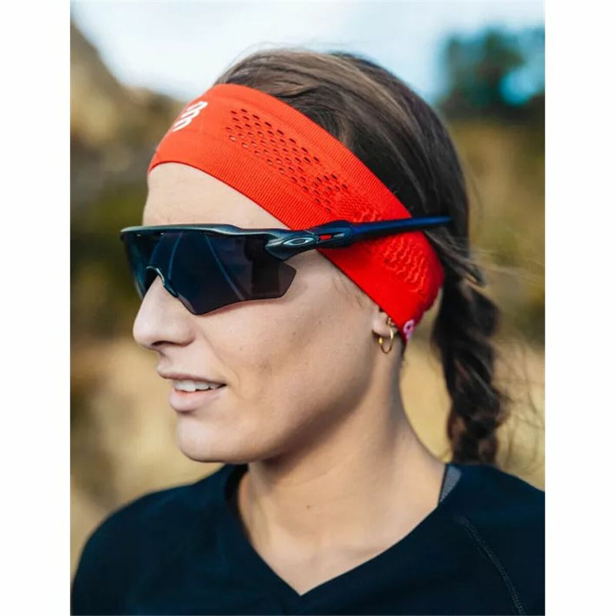 Sportriem voor op het hoofd Compressport Thin On/Off