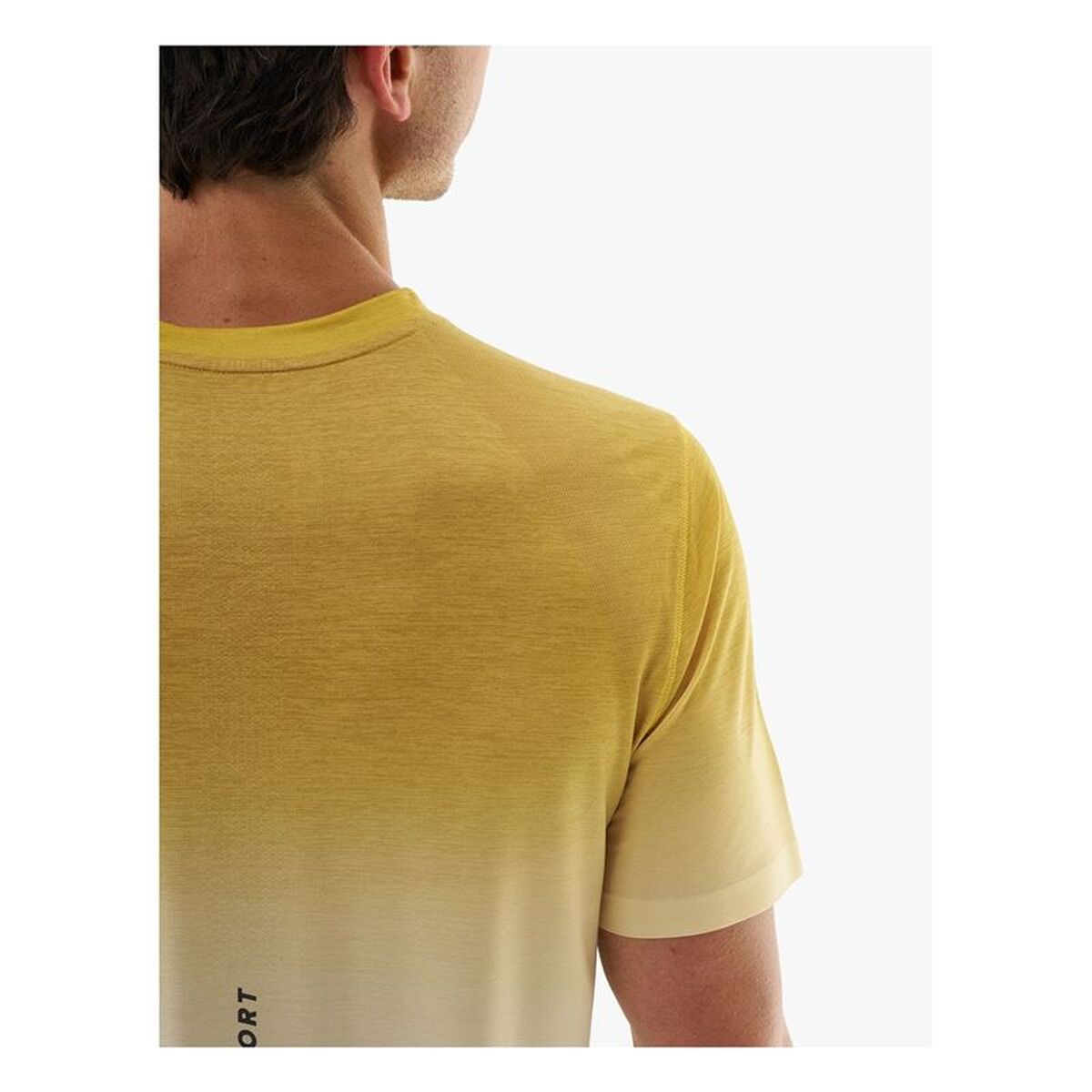 Heren-T-Shirt met Korte Mouwen Compressport Performance Geel