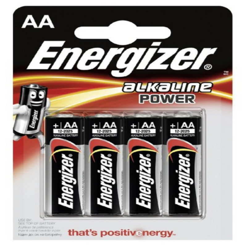 Alkaline Batteries Energizer E300132900 AA LR6 (4 uds)