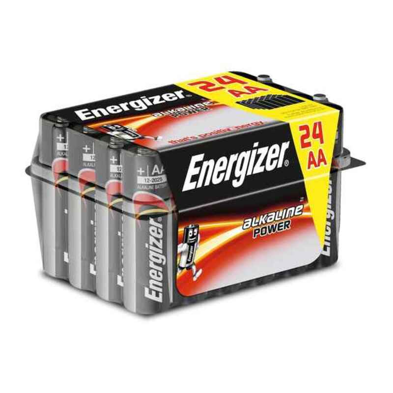 Alkaline Batteries Energizer AA LR6 (24 uds) Black