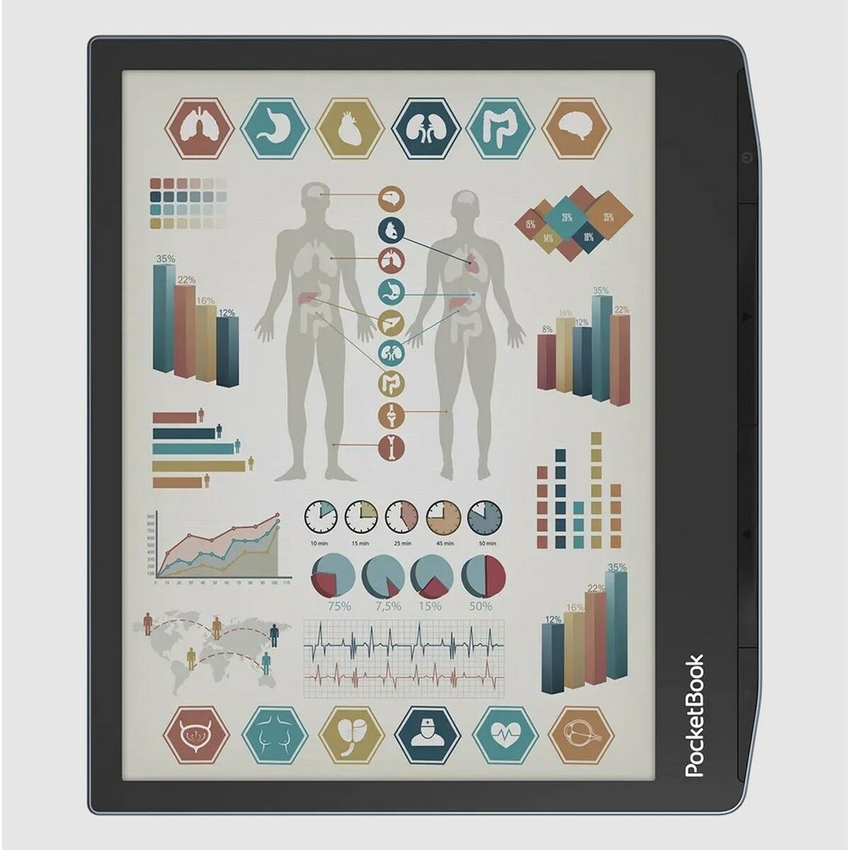 Afbeeldingen van EBook PocketBook PocketBook Era Color 700 Black Copper 32 GB 7"