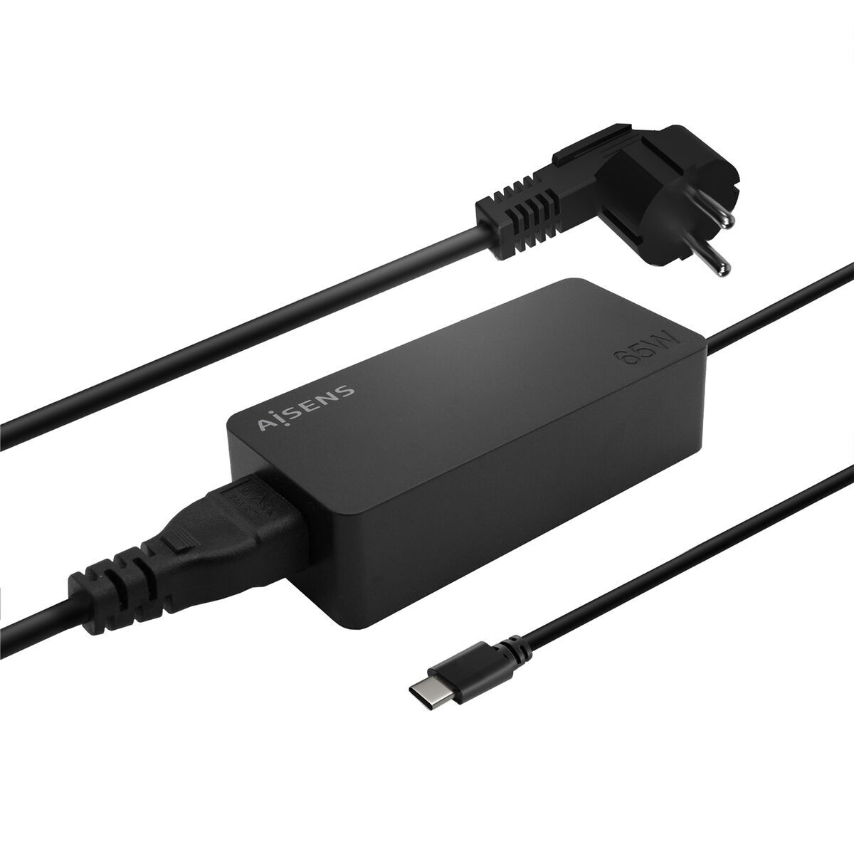 Bild von Wall Charger Aisens ASCH-1PD65D-BK Black 65 W