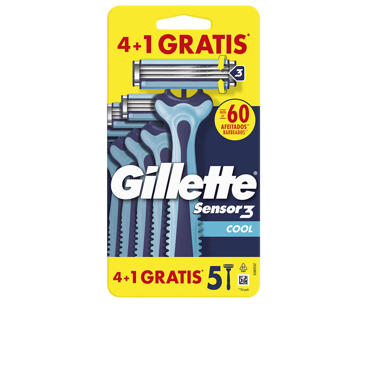 Lames de rasoir Gillette SENSOR3 COOL (4 Unités)