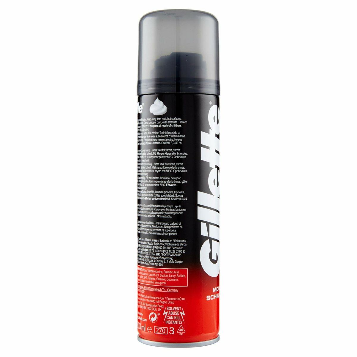 Scheerschuim Gillette GSFR 200 ml