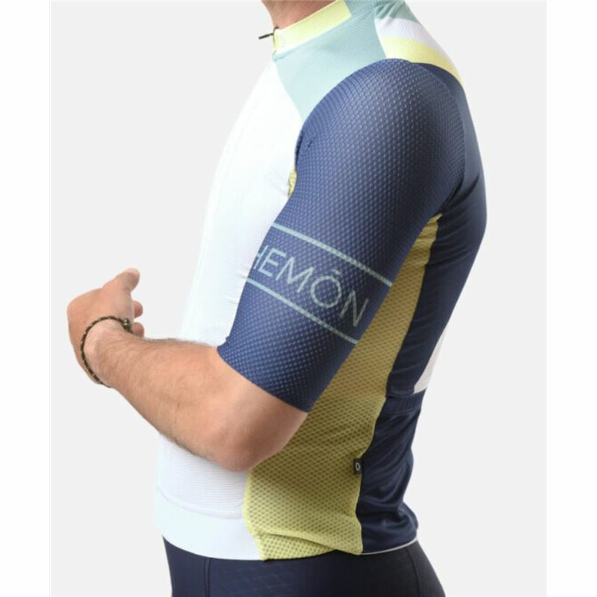 Image secondaire de maillot de cyclisme Hemon Prestiggio Blanc