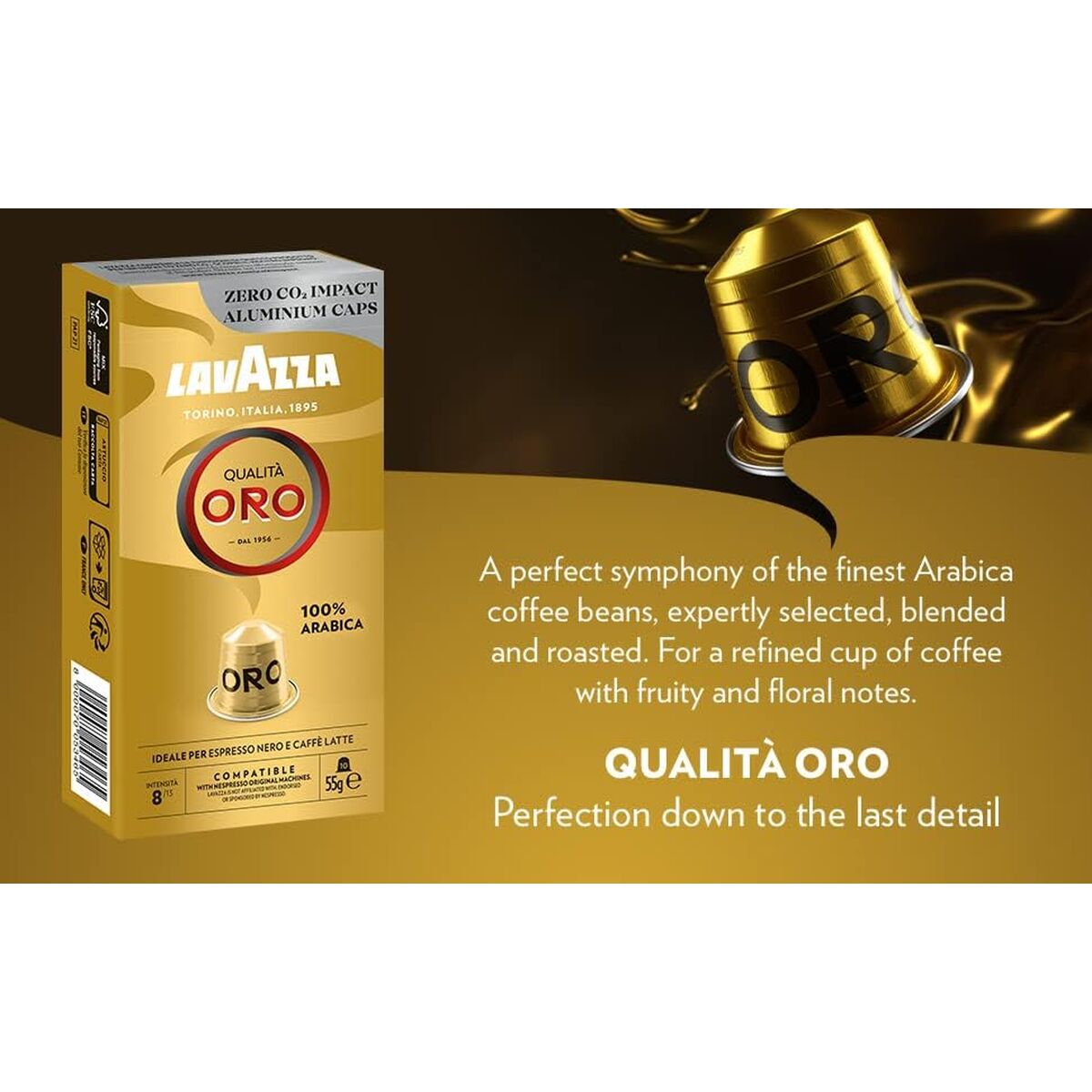 Koffiecapsules Lavazza Qualitá Oro (10 Stuks)