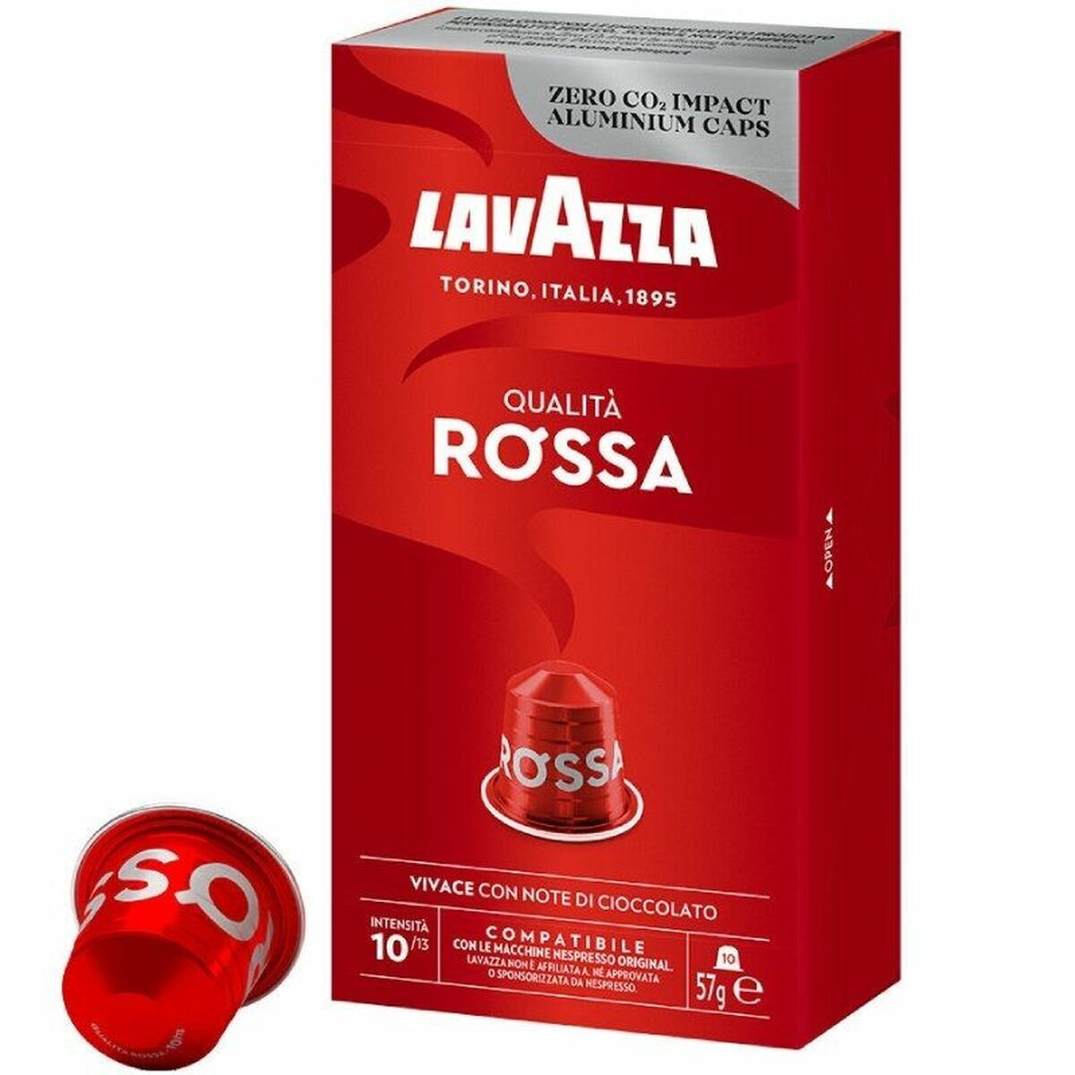 Koffiecapsules Lavazza Qualitá Rossa 10 Onderdelen (10 Stuks)