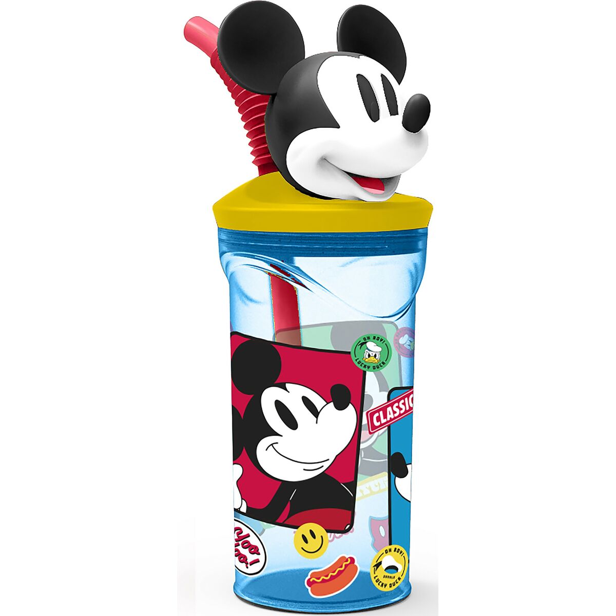 Κούπα με Καλαμάκι με Mickey Mouse CZ11336 3D Μπλε