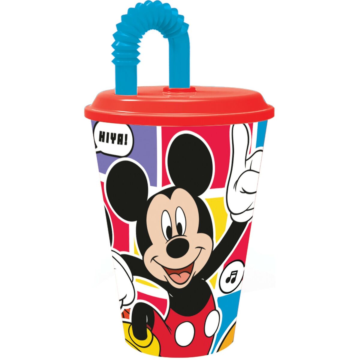 Κούπα με Καλαμάκι με Mickey Mouse CZ11364 430 ml