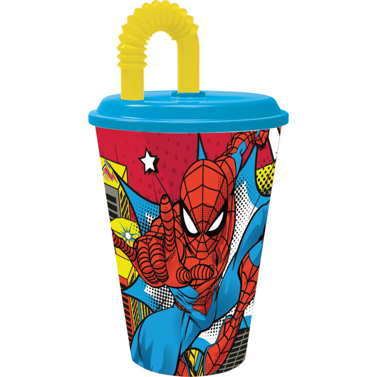 Κούπα με Καλαμάκι με Spider-Man CZ11366 430 ml