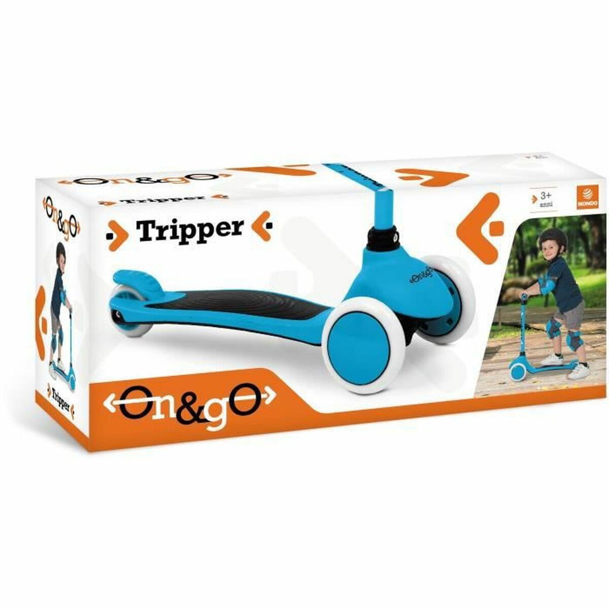 Step Mondo On and Go Tripper Kinderen Blauw Turkoois