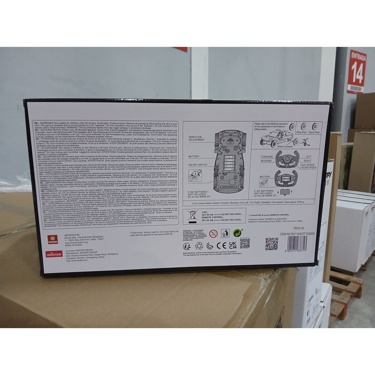 Samochód Sterowany Radiowo Unice Toys Audi Rs Q E-Tron E2 1:14