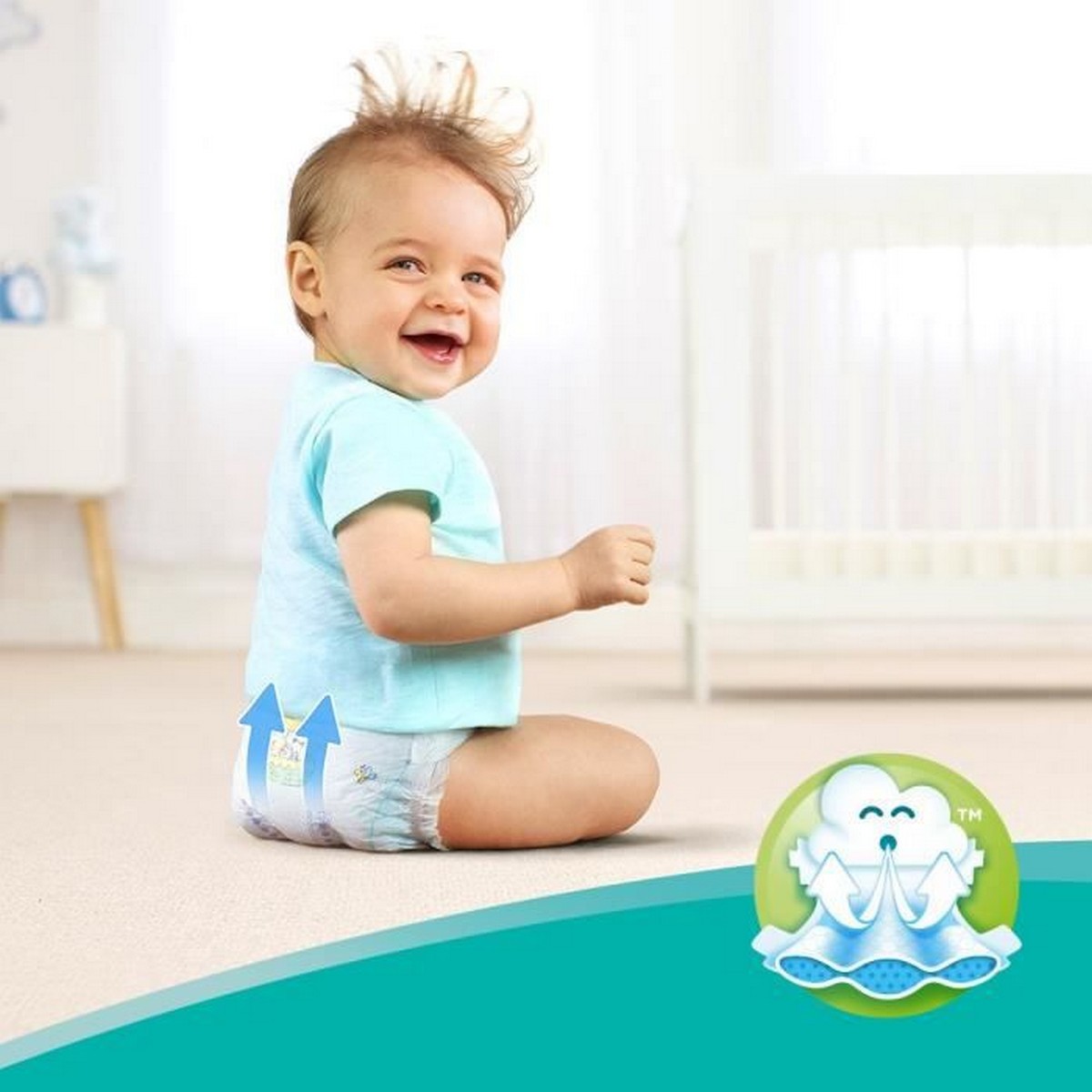 Pannolini Usa E Getta Pampers Baby Dry (100 Uds) (17+ Kg)