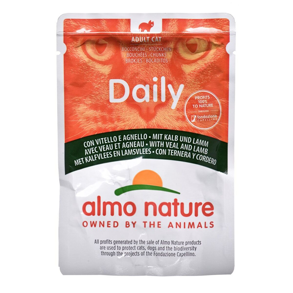 Aliments pour chat Almo Nature Nature Daily Veau Agneau