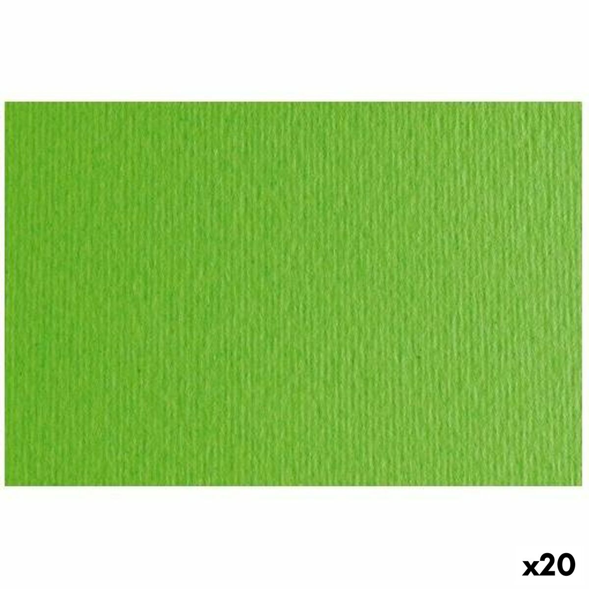 Papier carton Sadipal LR 200 Texturisée Vert clair 50 x 70 cm (20 Unités)