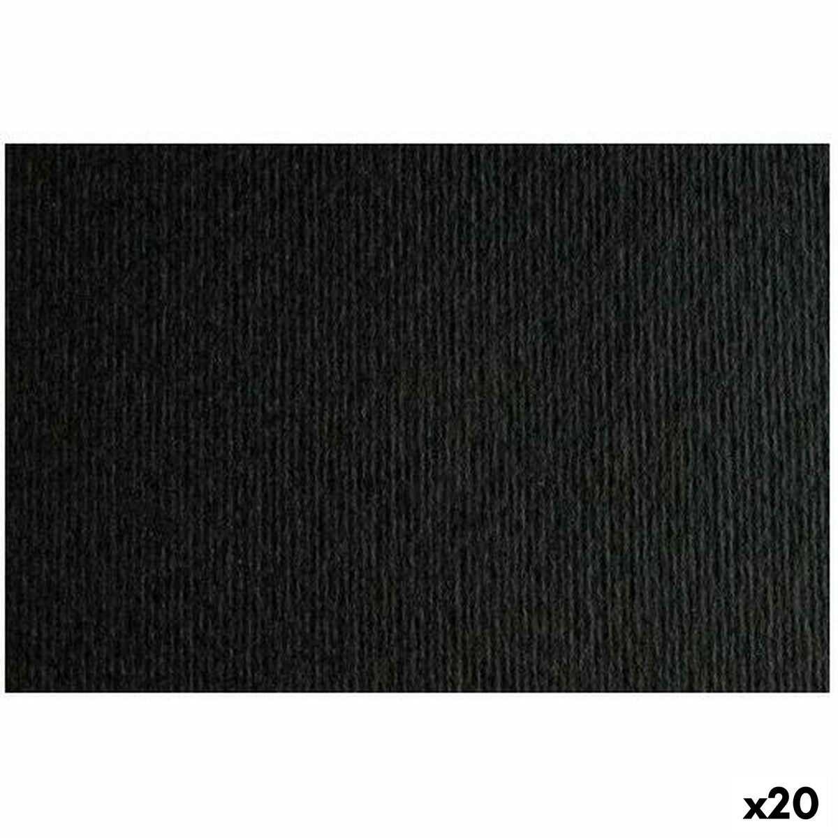 Papiers carton Sadipal LR 200 Texturisée Noir 50 x 70 cm (20 Unités)
