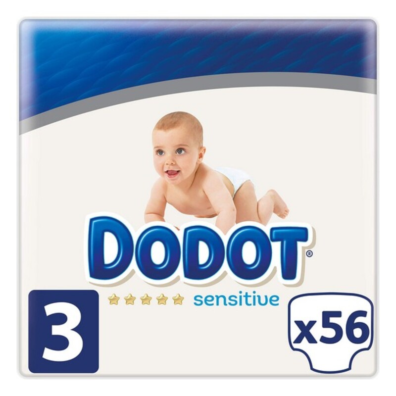 Disposable nappies Sensitive Dodot Size 3 (56 uds)