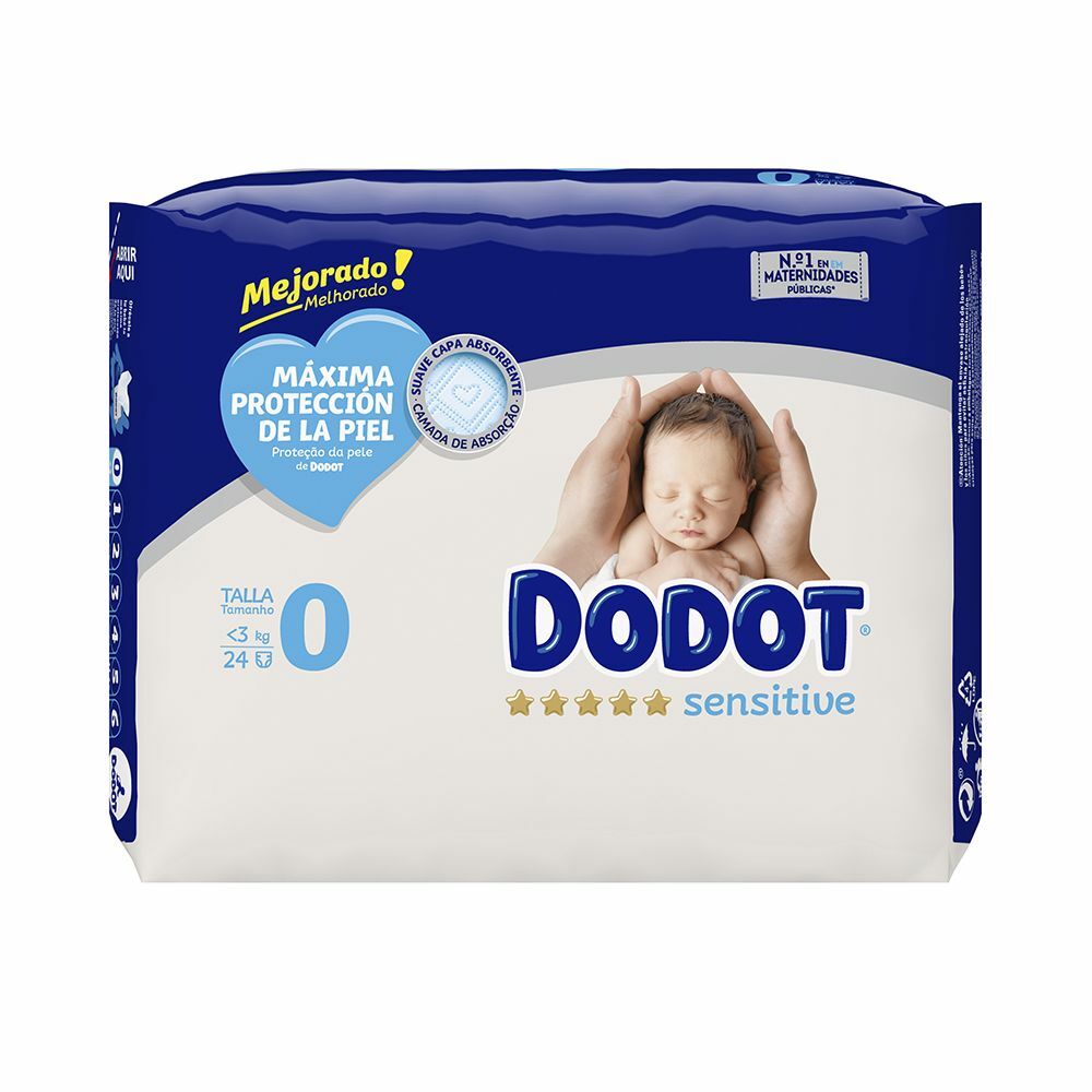 Disposable nappies Dodot Sensitive Size 0 (24 uds)