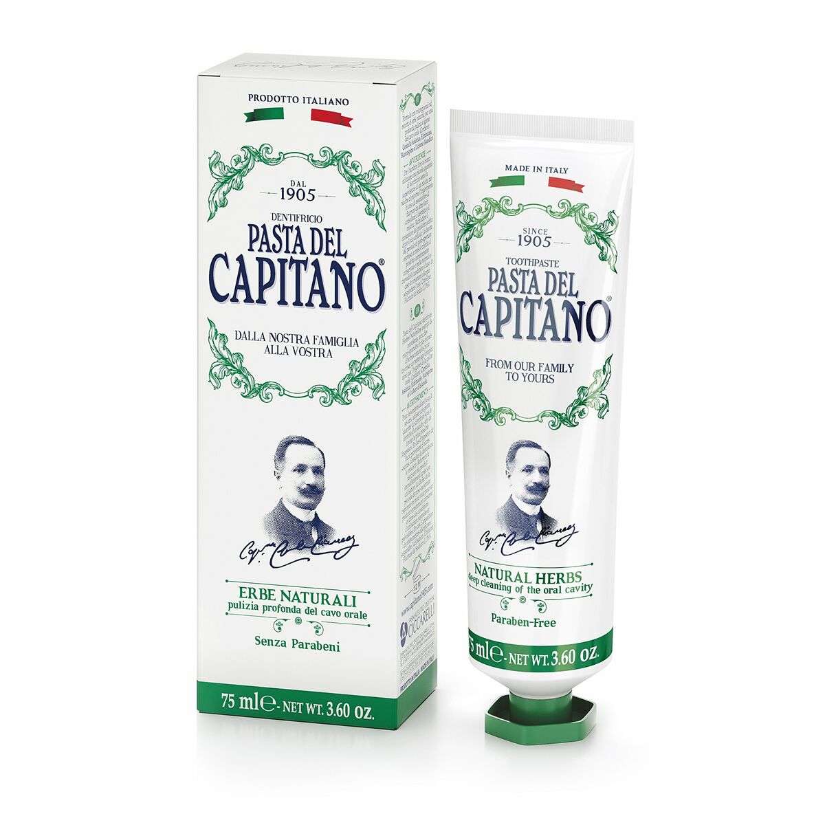 Dentifrice Pasta Del Capitano Natural Herbs (75 ml)