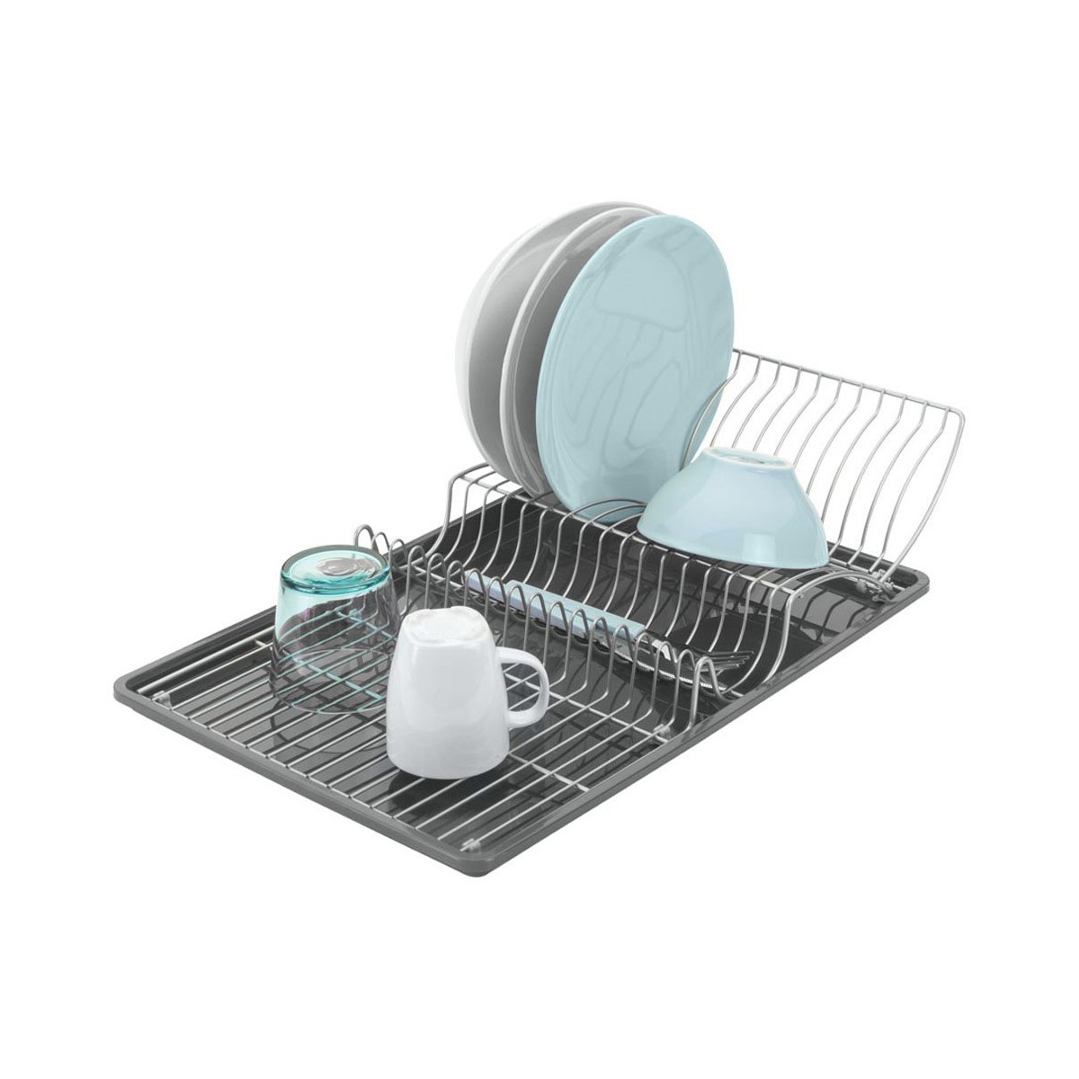Draining Rack for Kitchen Sink Metaltex Wing-tex Metal (50 x 31 x 11 cm), view 2