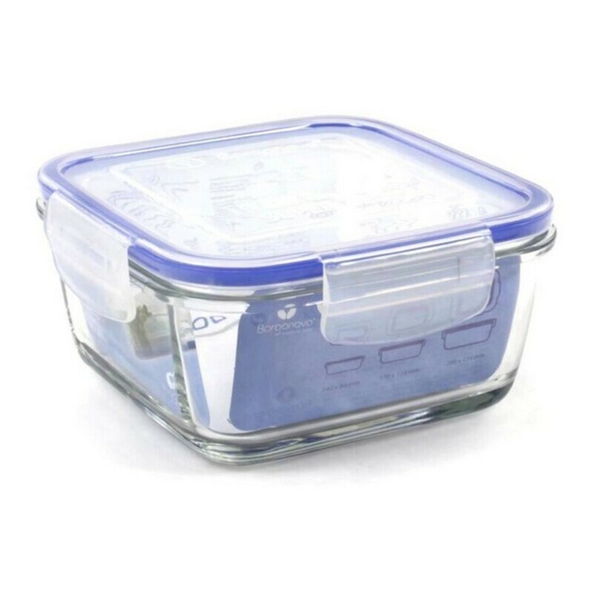 Hermetic Lunch Box Borgonovo Transparent, view 3