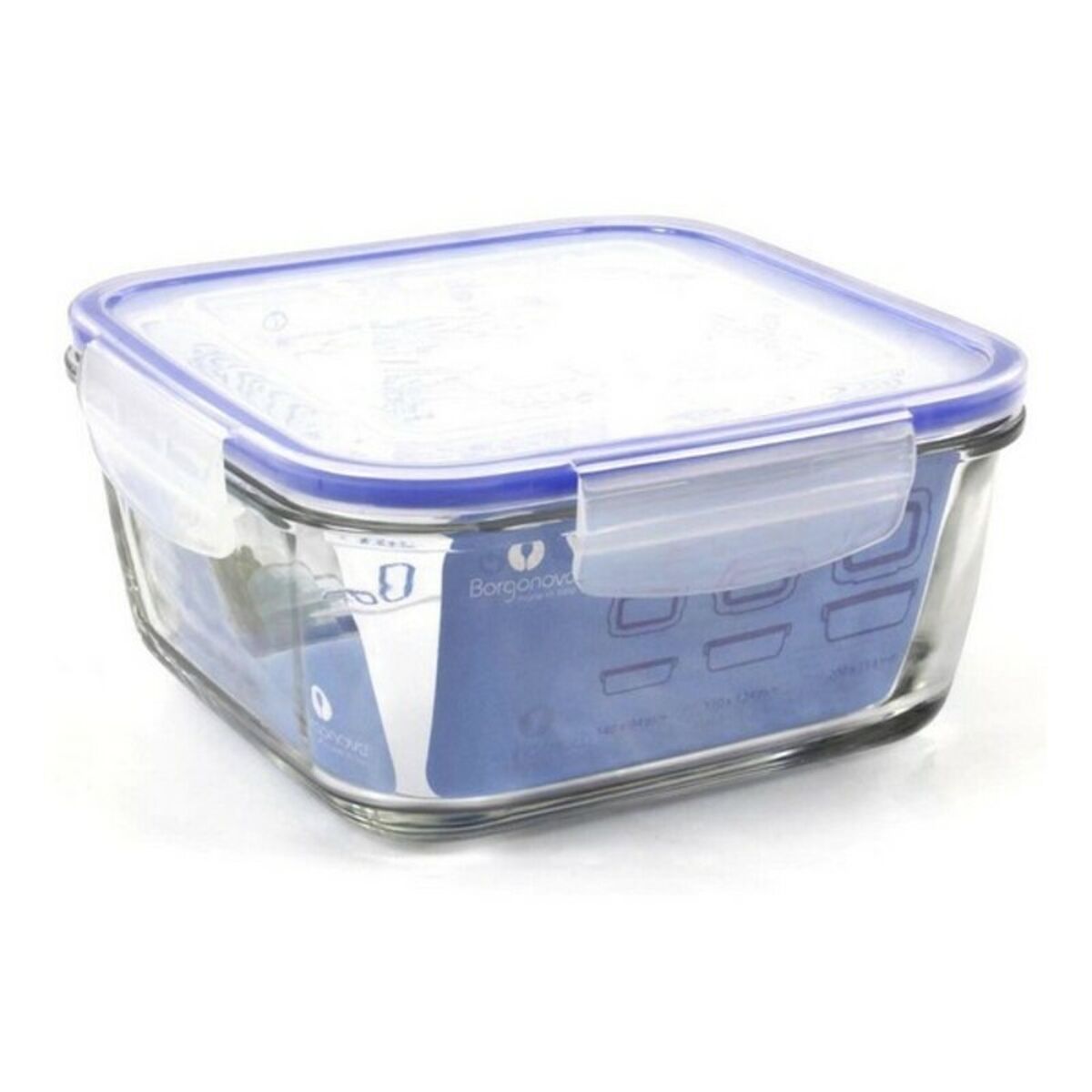 Hermetic Lunch Box Borgonovo Transparent, view 2