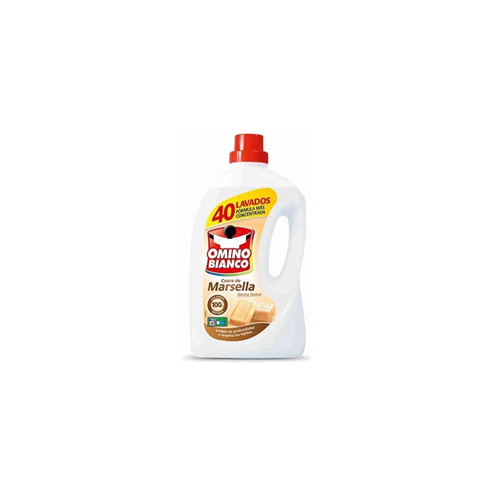 Detergente líquido Omino Blanco Jabón de Marsella (2 L)
