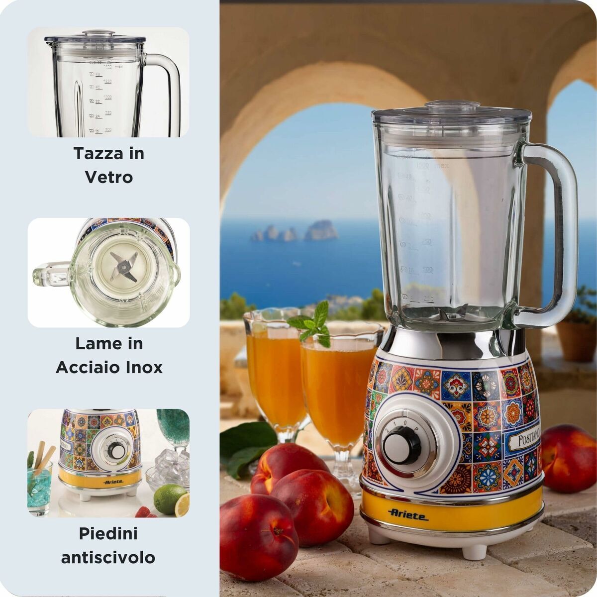 Mixer Ariete 583 POSITANO 1000 W Geel 1,5 L