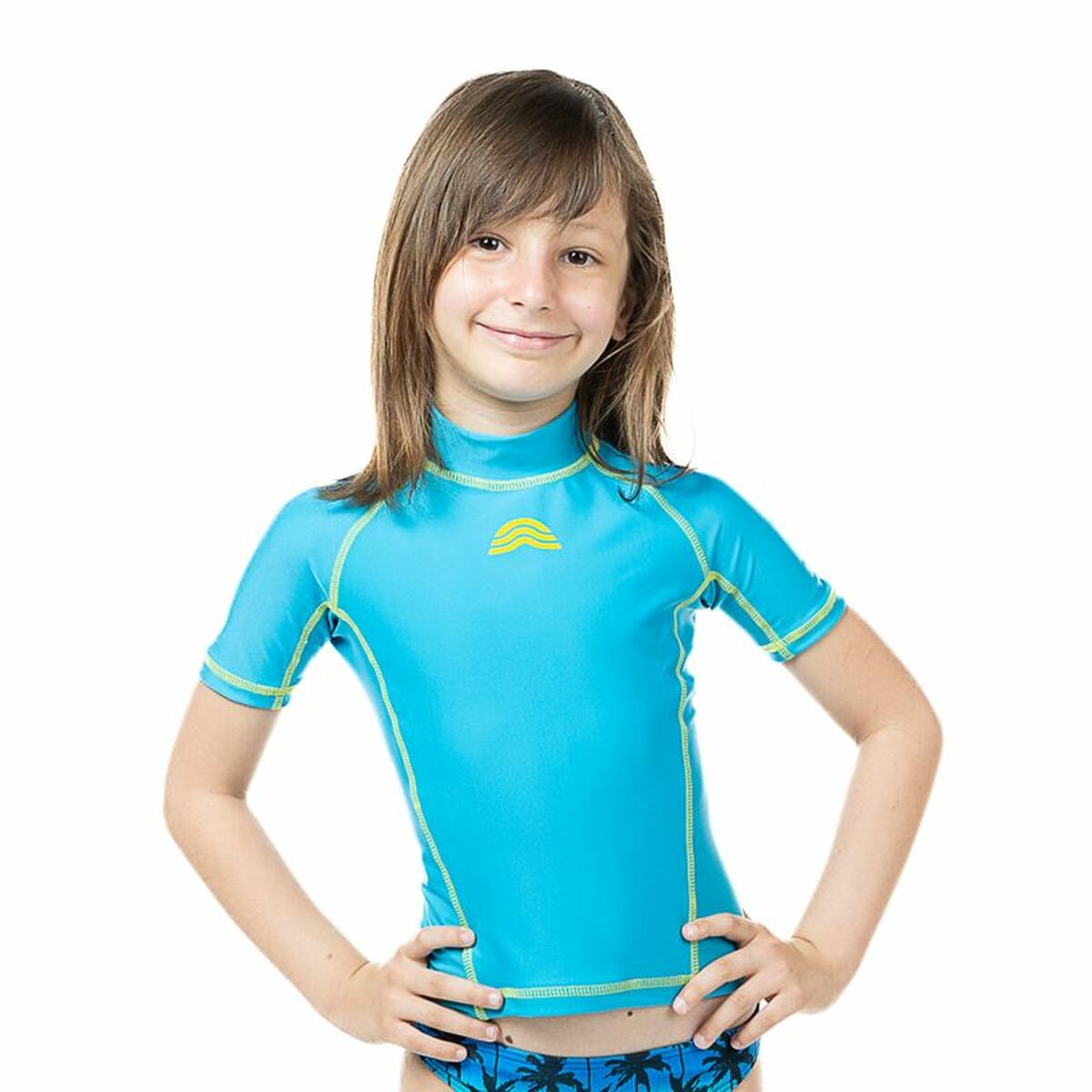 Heren-T-Shirt met Korte Mouwen Aquarapid UV Turkoois