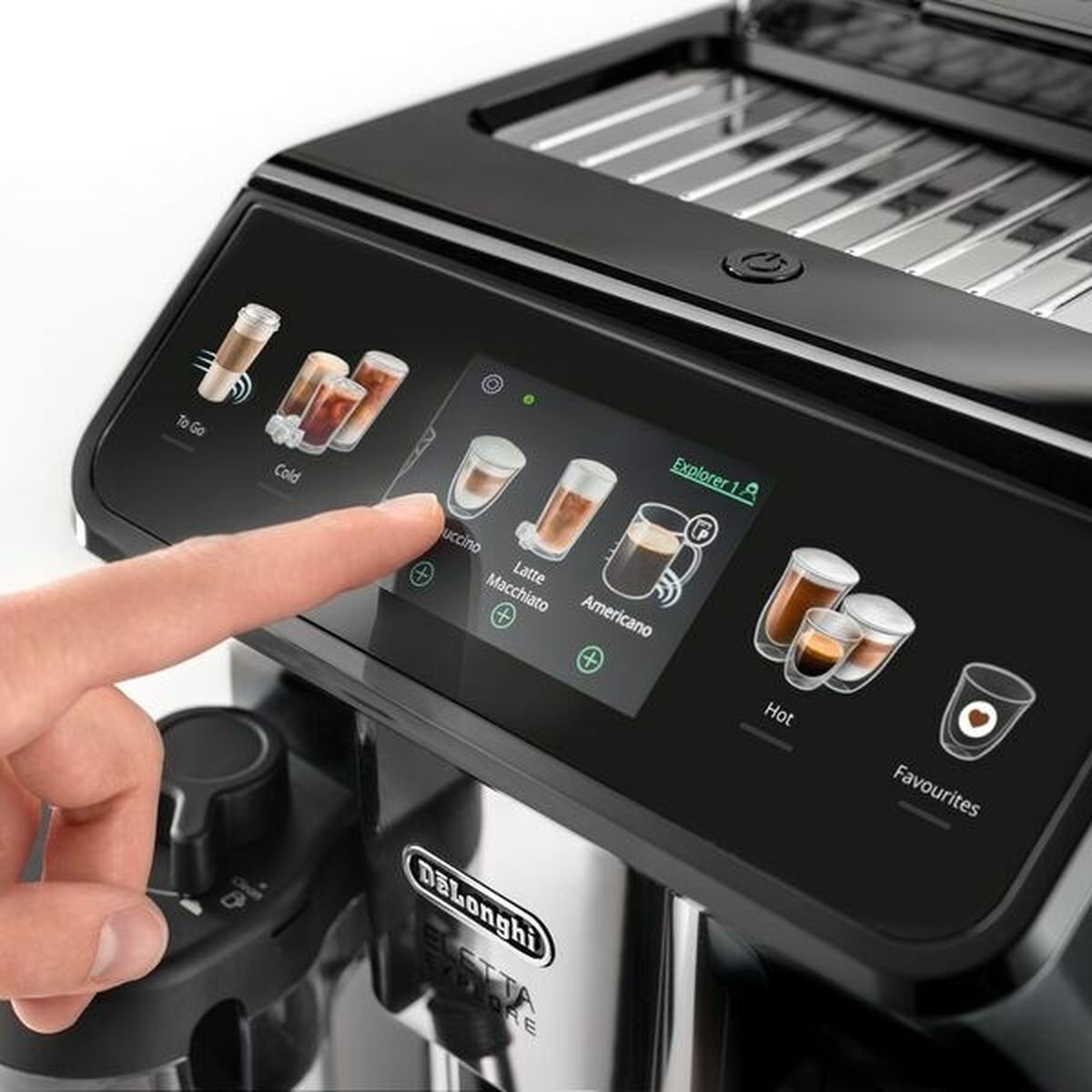 Image secondaire de la Cafetière superautomatique DeLonghi ECAM 450.55.G Gris 1450 W 19 bar 300 g 1,8 L