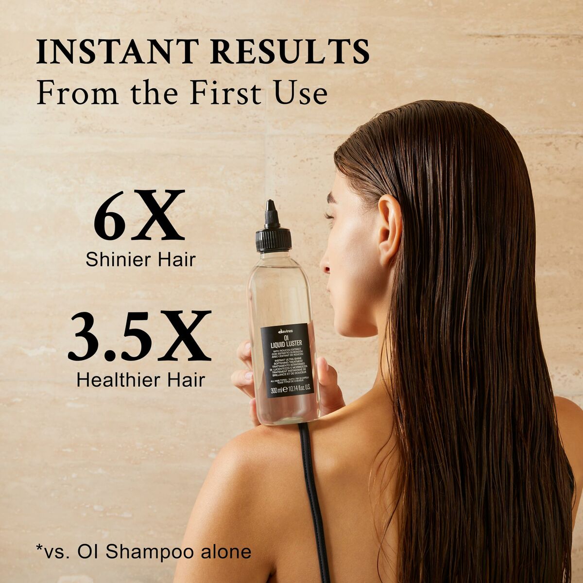 Vochtinbrengende Behandeling Davines Oi Liquid Luster 300 ml