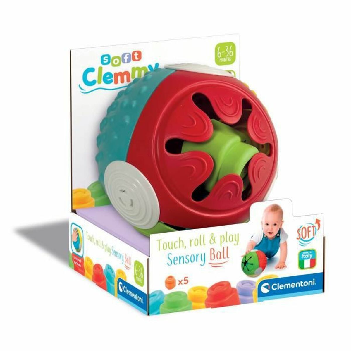 Alternativní obrázok produktu Ball Clementoni Sensory Clemy