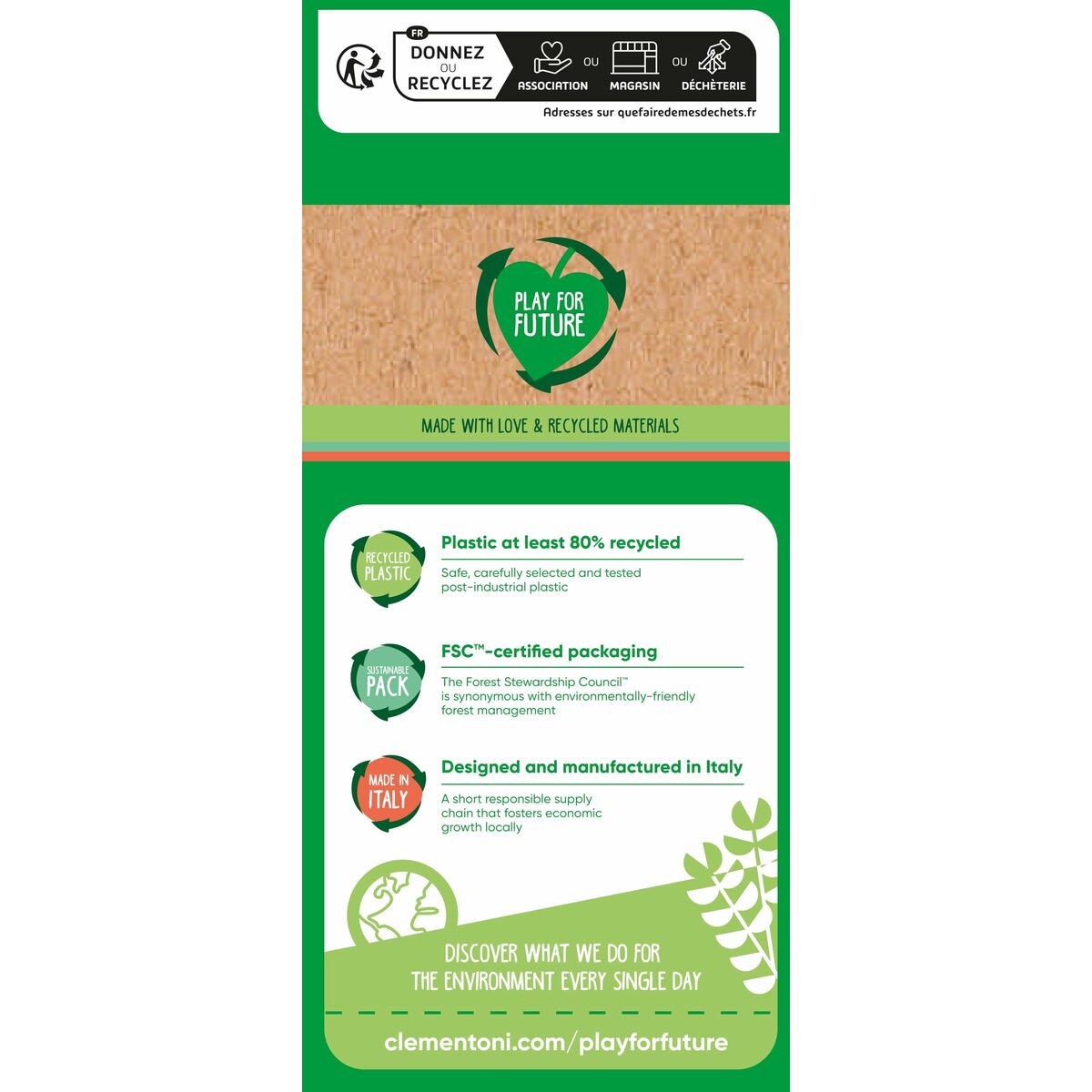 Activity Spiral Clementoni 30 x 18 x 15 cm animals