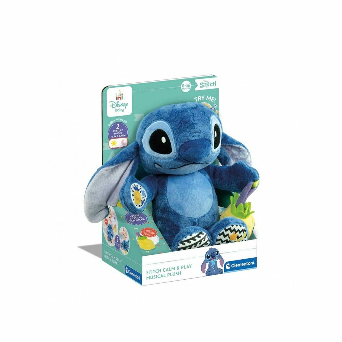 Soft toy with sounds Stitch Multicolour (Multicolour)