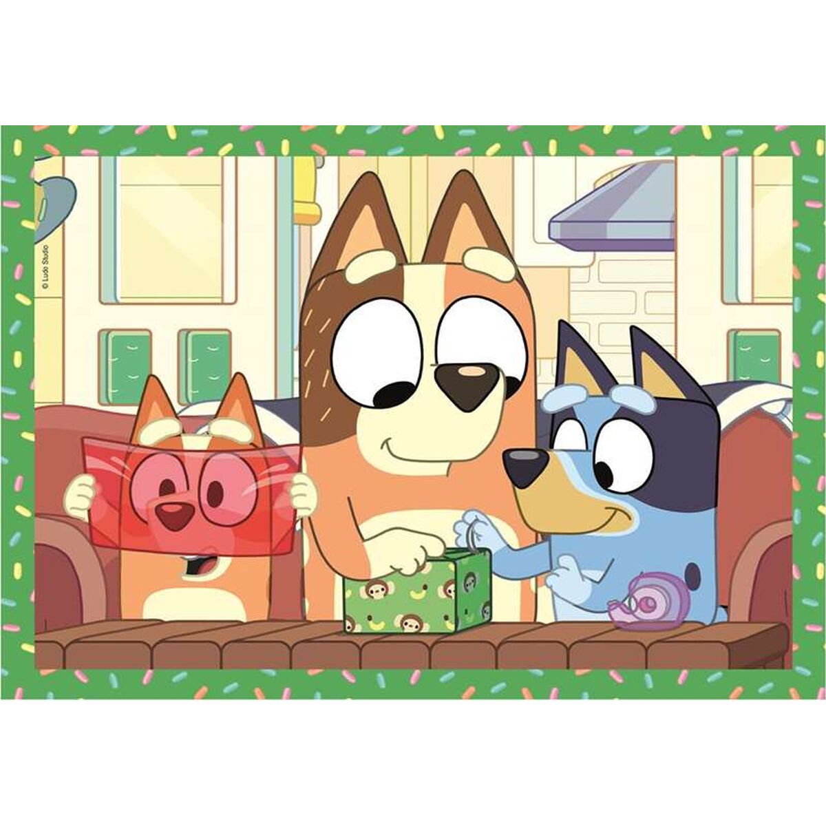 Puzzel Bluey 4 Stuks 72 Onderdelen