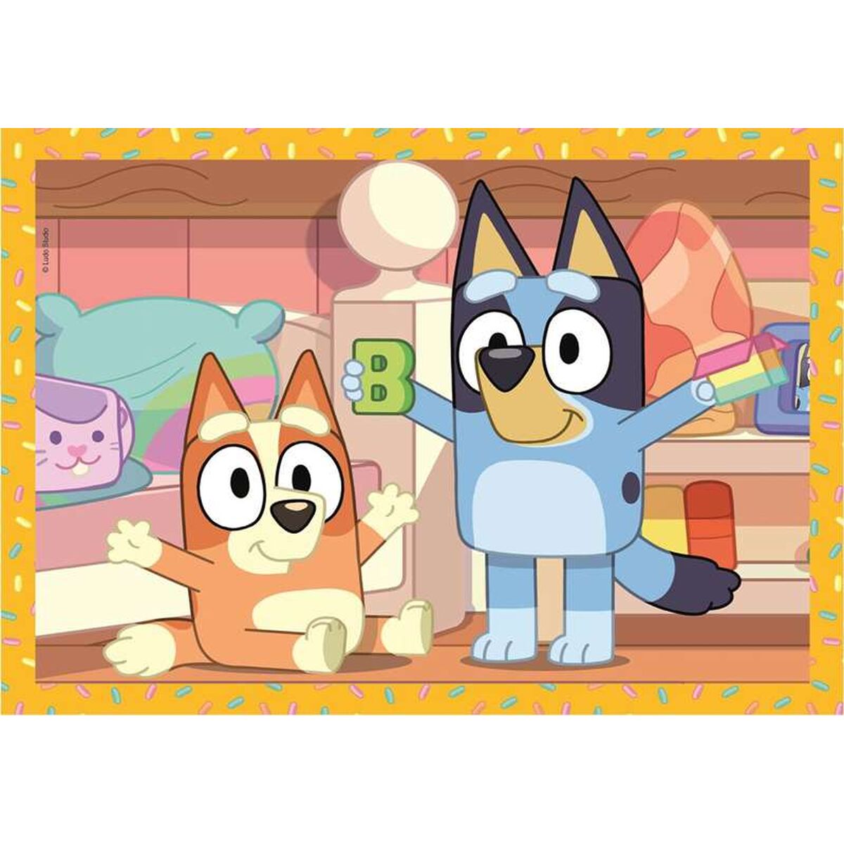 Puzzel Bluey 4 Stuks 72 Onderdelen