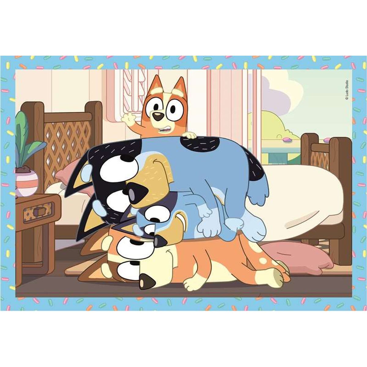 Puzzel Bluey 4 Stuks 72 Onderdelen