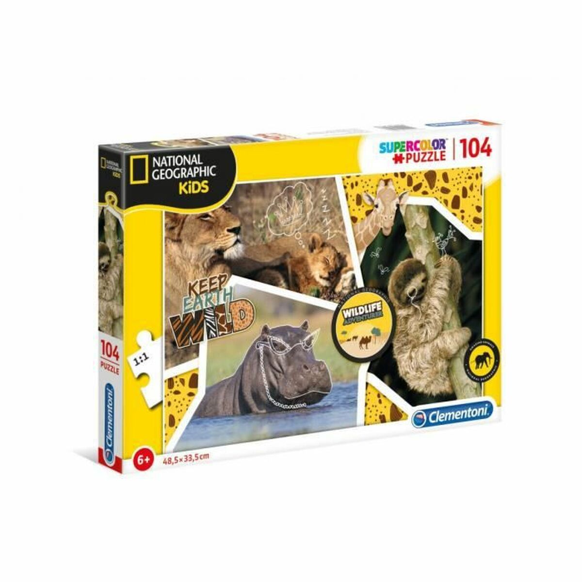 Puzzle Clementoni National Geographic Kids: Keep Earth Wild (104 Pièces)