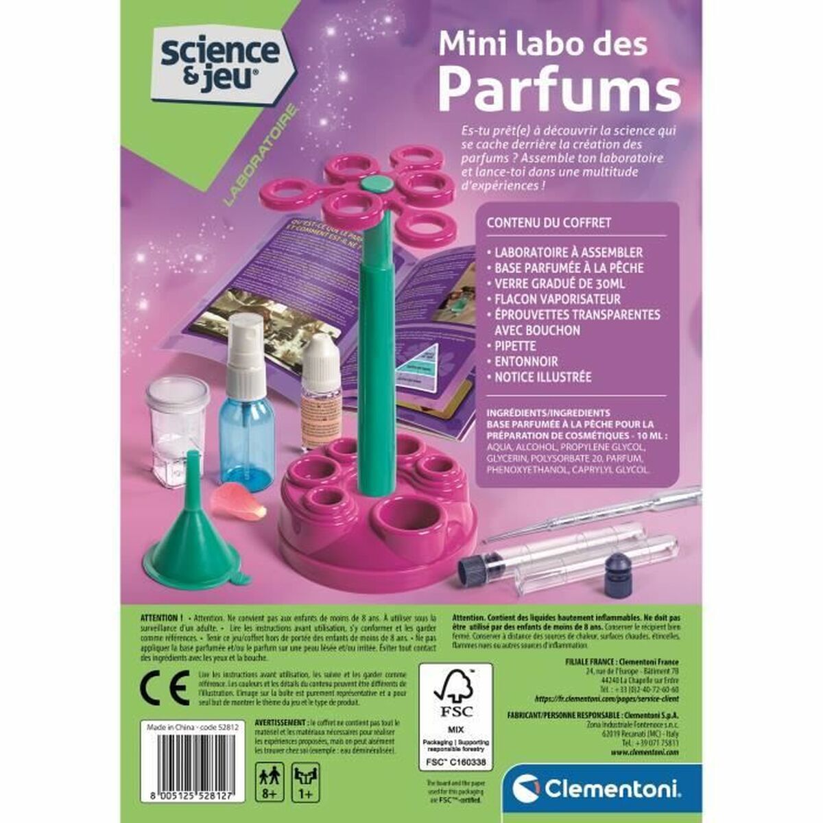 Wetenschappelijk Laboratorium Spel Clementoni Mini labo des parfums
