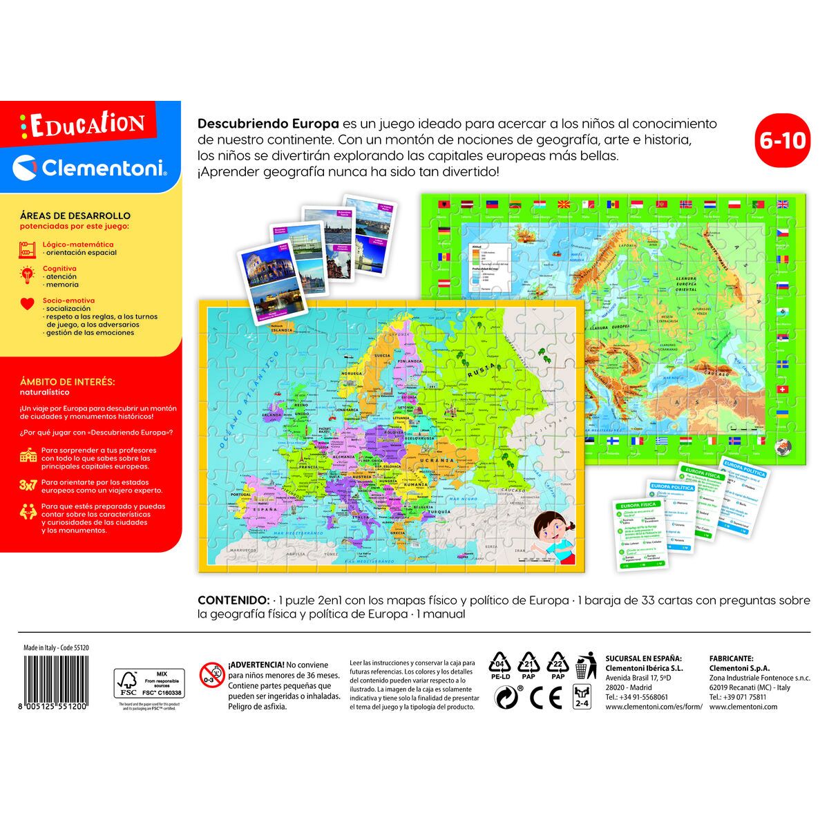 Science Game Clementoni Descubre Europa