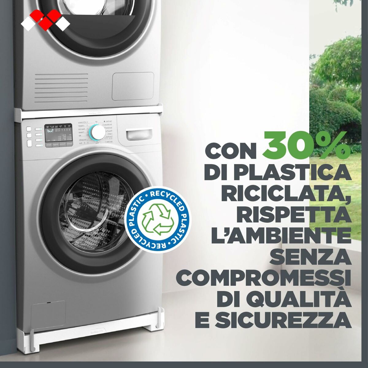 Samengestelde eenheid van wasmachine en droger Meliconi 656147