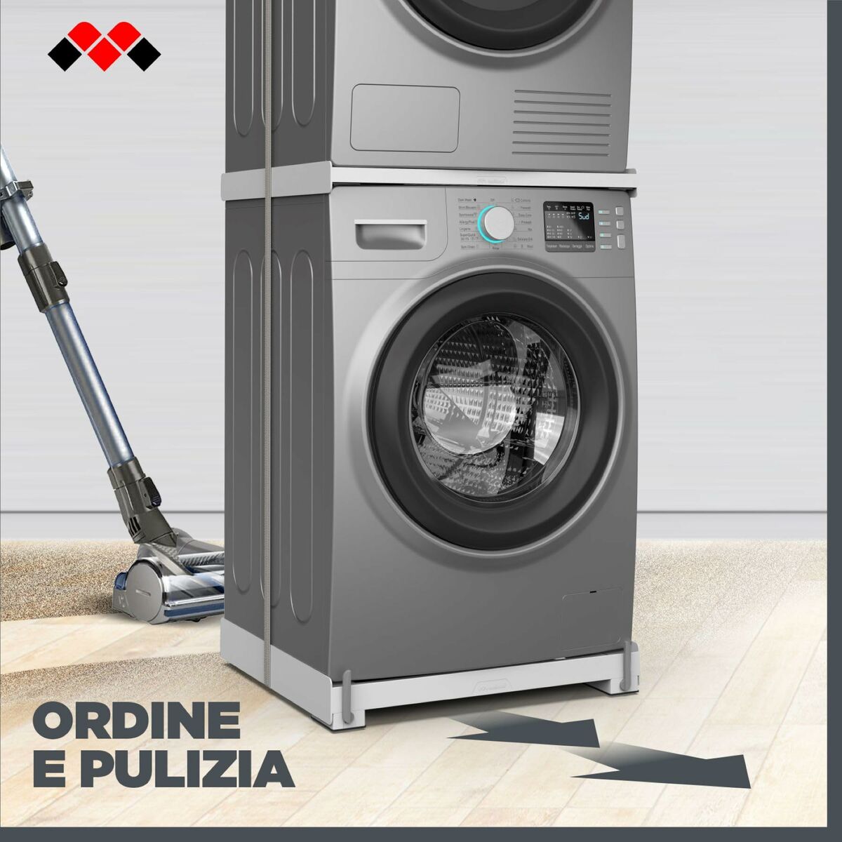 Samengestelde eenheid van wasmachine en droger Meliconi 656147