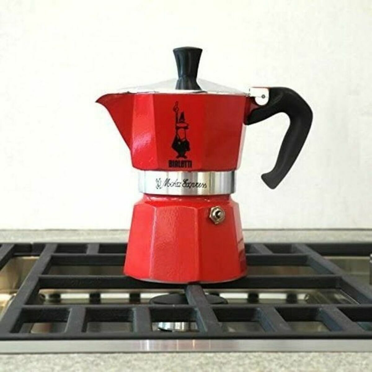 Italian Coffee Pot Bialetti 0004942/NP 3 Cups Red Aluminium