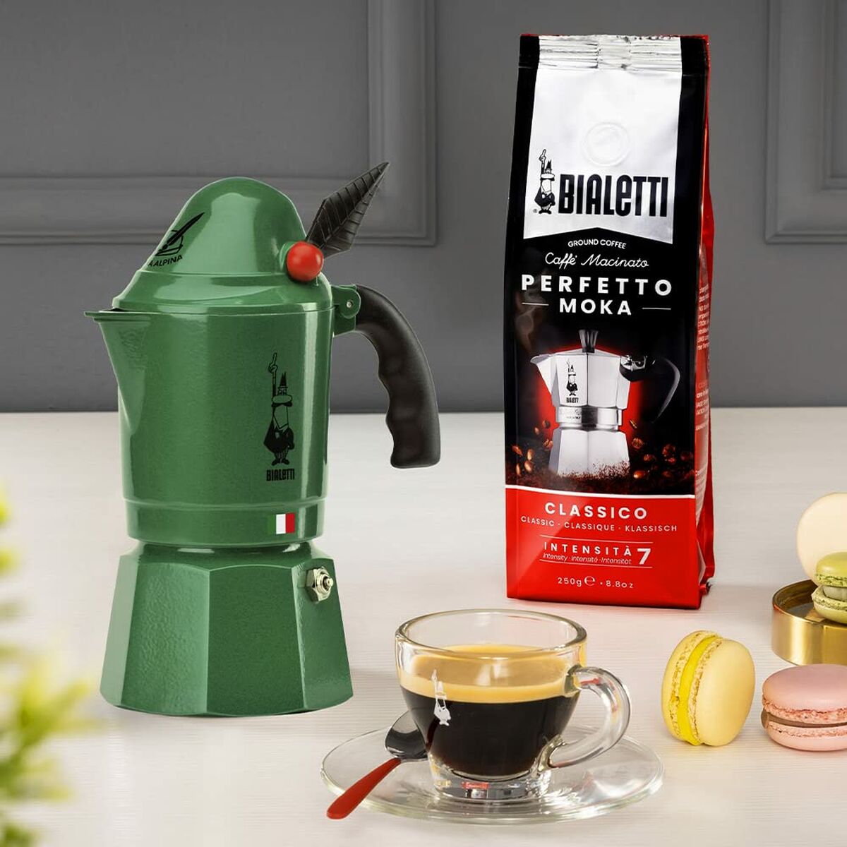 Image secondaire de Cafetière Italienne Bialetti 0002762/NP Vert Métal Aluminium 3 Tasses
