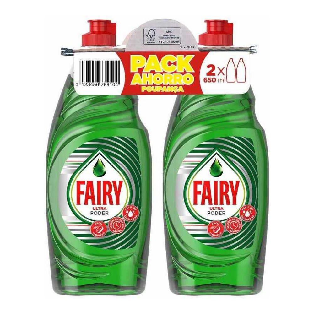 Handafwasmiddel Fairy (2 x 650 ml)