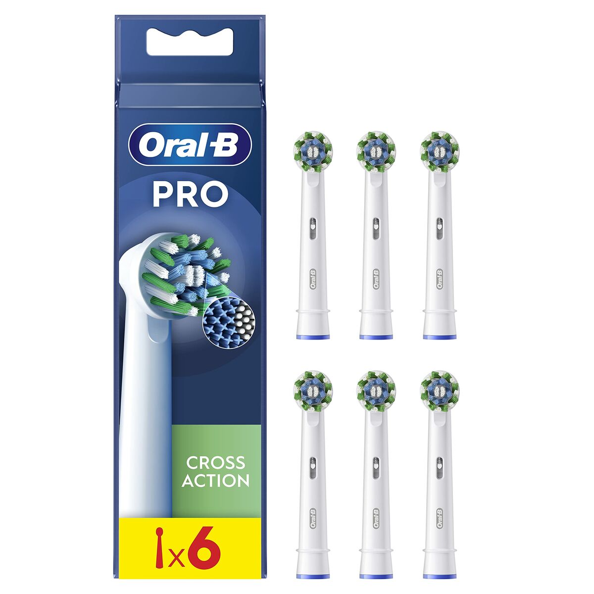 Tandbørstehoved Oral-B Pro Cross Action 6 enheder