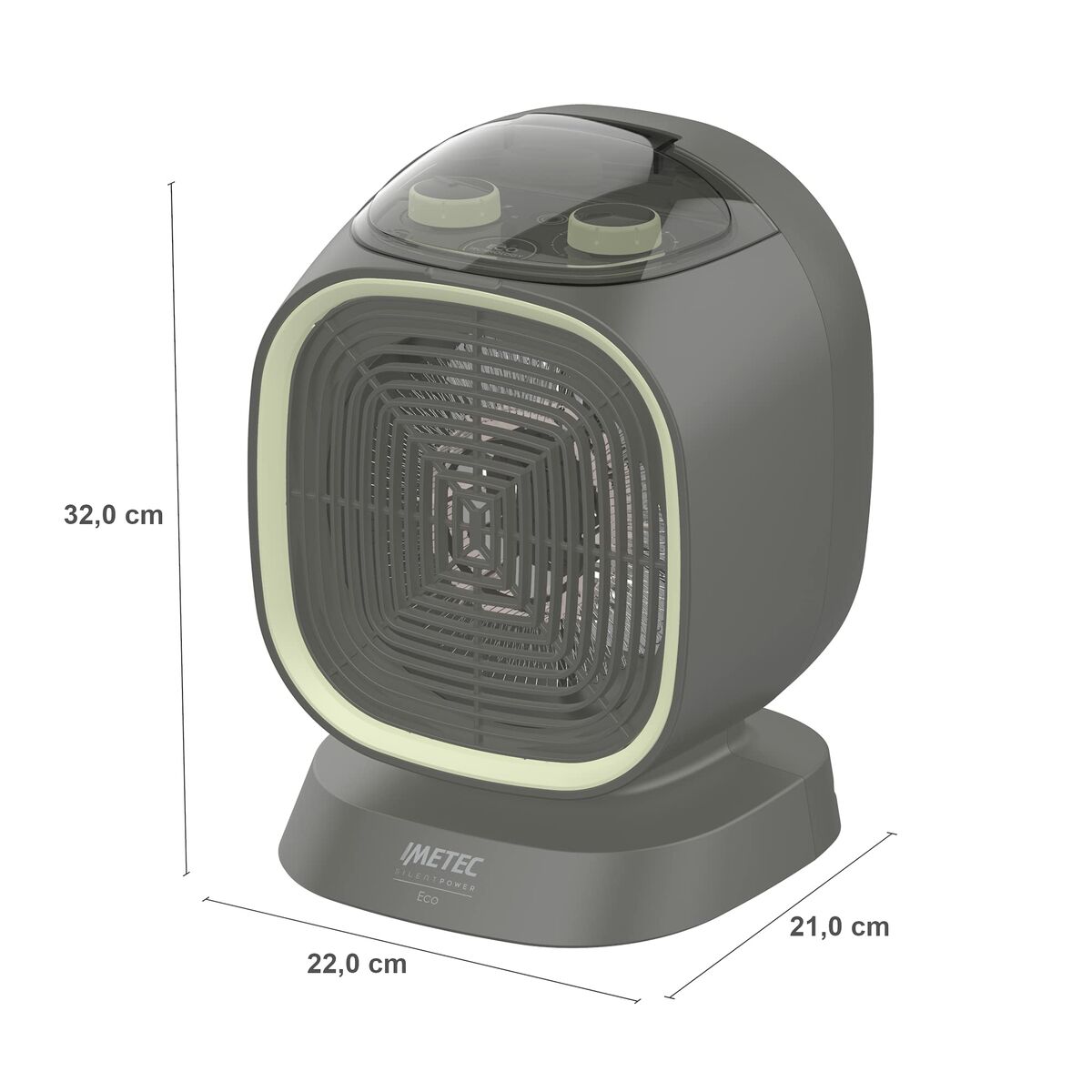 Draagbare kachel IMETEC 4030 ECOSILENT Zwart